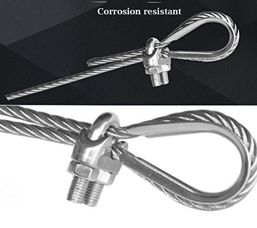 軽量ワイヤー ロープのケーブル固定金具M5のステンレス鋼の耐食性