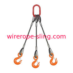 3 - 足ワイヤー ロープの添え金の吊り鎖の馬小屋頭上式に持ち上がることのためのWLL 52000のLbsの