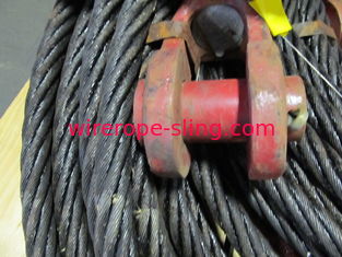 堅い構造ワイヤー ロープの持ち上がる吊り鎖は、鋼鉄ケーブルCrosbyの端を投げます