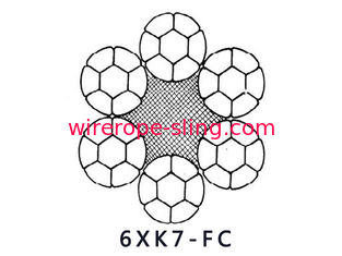 6XK7+FC 6TX7+FCの鋼線ロープのよい疲労の抵抗および放出の抵抗