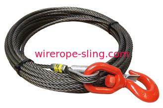 全グリップの鋼鉄ロープのウィンチ ライン強い耐久性容易な処理繊維の中心