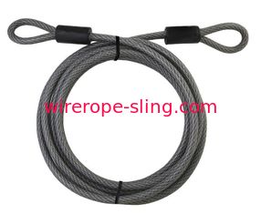 編みこみの鋼線ロープ アセンブリFt長さ輪にされた端が付いているマスター ロック ケーブル15の
