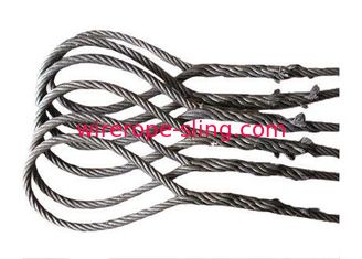5mm  -  52mm鋼線ロープスリング、亜鉛メッキ/非亜鉛メッキ表面