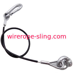 Oem鋼線ロープスリングコーティングPvcは、シンブルループの目で亜鉛メッキ