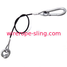 Oem鋼線ロープスリングコーティングPvcは、シンブルループの目で亜鉛メッキ