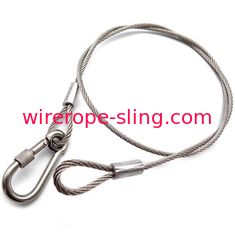Galvanziedワイヤー ロープ ケーブルは倍によって押される袖/指ぬきの目との9.5mmを投げます