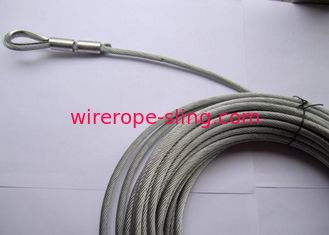 炭素鋼単一の端のループとの物質的なワイヤー ロープの吊り鎖5.0mmの高い安全