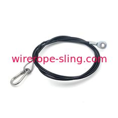 4.0mmの黒いプラスチックScrewgateの上塗を施してあるステンレス製ケーブルの持ち上がる吊り鎖の付属品