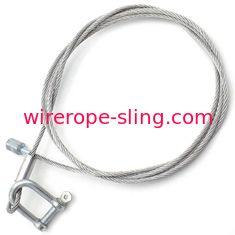安全鋼鉄底および米国のタイプ手錠が付いている電流を通された鋼線の持ち上がる吊り鎖