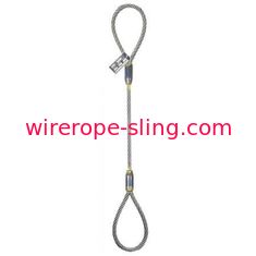 1/2のインチの単一の足ワイヤー ロープの吊り鎖6x25 IWRCはフランダースのループを注目する3インチ（全長）の目終わります