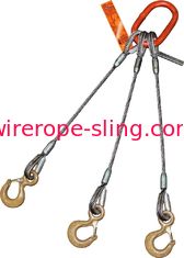 安全の3個の足ワイヤー ケーブルの吊り鎖の目のホックは1-3/4の」細長いマスター リンク掛け金を降ろします