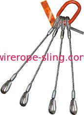 頑丈な4本の足ワイヤー ロープの吊り鎖の指ぬき- -指ぬきの細長いマスター リンク