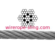 耐久財304はステンレス製ケーブルBalustradingのための鋼鉄ロープ7x7に電流を通しました