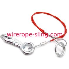 ステンレス製ワイヤー持ち上がる鋼鉄ケーブルの吊り鎖のAssembliedホックおよびリングに塗るポリ塩化ビニール
