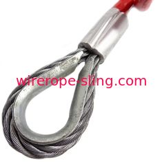 耐久の鋼線ロープの吊り鎖の安全はワイヤー ケーブルの牽引クレーン車の持ち上がるワイヤー ロープを押しました