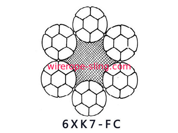 6XK7+FC 6TX7+FCの鋼線ロープのよい疲労の抵抗および放出の抵抗
