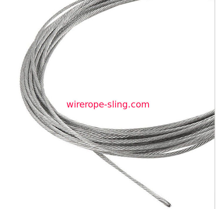 高い抗張信頼性10メートルの2mmのステンレス鋼ワイヤー ロープのCabel繊維の中心の
