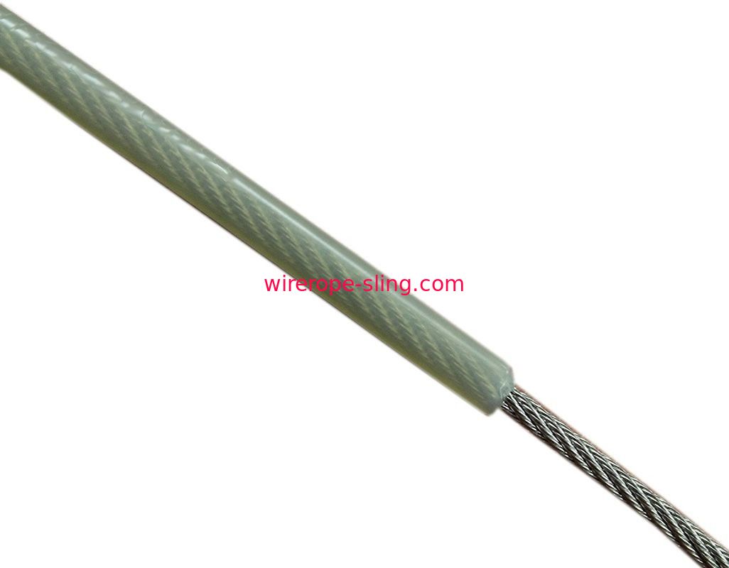 目的を設計するために塗られる302 304ステンレス鋼ケーブル ワイヤー ロープの自然なナイロン