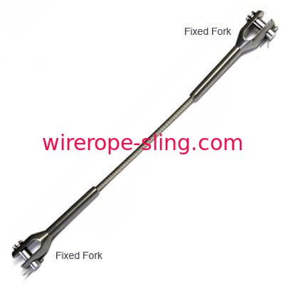 固定フォーク ワイヤー ロープの端付属品、316の等級適用範囲が広いワイヤー ロープの付属品