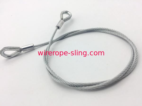 ループ/目の指ぬきが付いている電流を通されたワイヤー ロープの吊り鎖鋼鉄材料2.0mmを取り除いて下さい