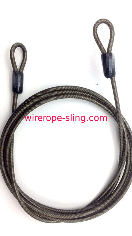 ループおよび指ぬきが付いている透明なポリ塩化ビニールによって塗られる電流を通されたワイヤー ロープの吊り鎖