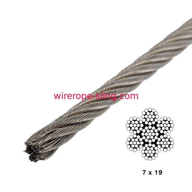 建築および交通機関のための7X19 3mmのステンレス鋼ワイヤー ロープ