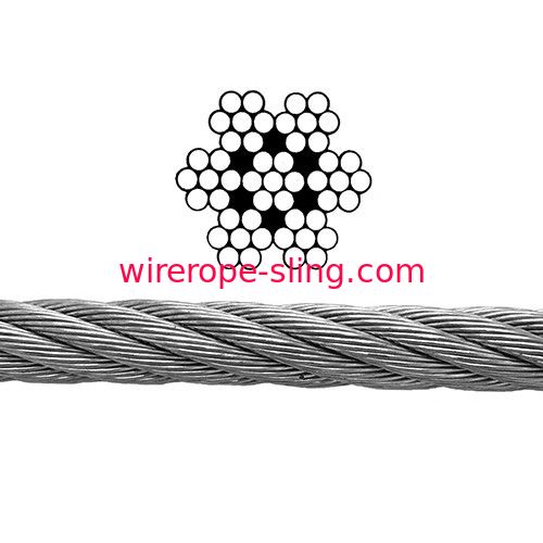 耐久財304はステンレス製ケーブルBalustradingのための鋼鉄ロープ7x7に電流を通しました
