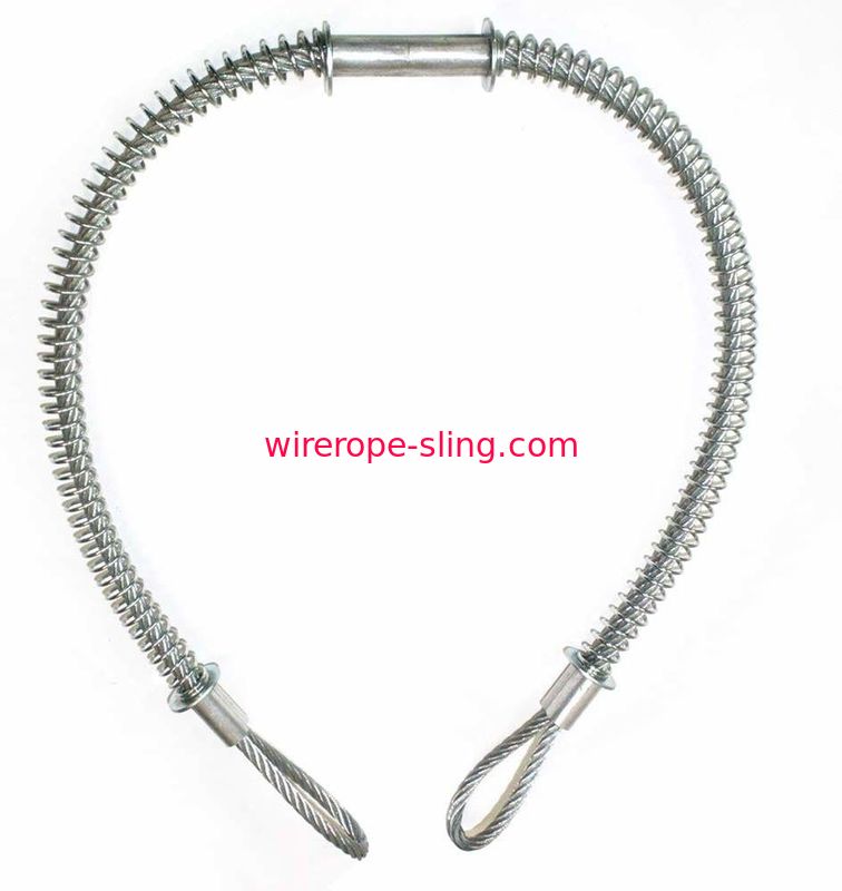 二重ループX 20-1/4ワイヤー ロープの吊り鎖のジャックのハンマーのホースの安全ケーブルWhipcheck