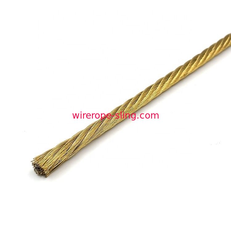 7 x 19銅のコーティング8mmのステンレス鋼ワイヤー ロープ