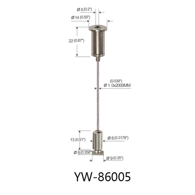Lighting Hardware Linear Light Hanging System エーdjustable YW86005 0